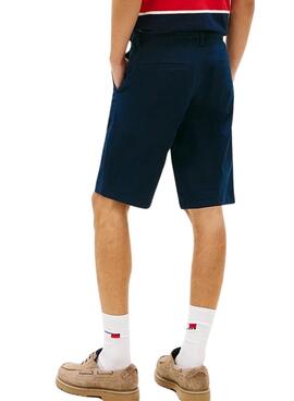 Bermudes Tommy Jeans Scanton bleu marine pour homme