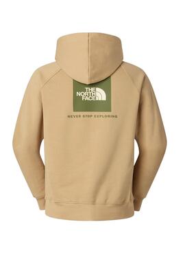 Sweatshirt The North Face Ranglan Box beige pour homme.