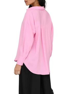 Chemise rose Only Zazima pour femme