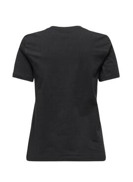 T-shirt Only Lenja noir pour femme.