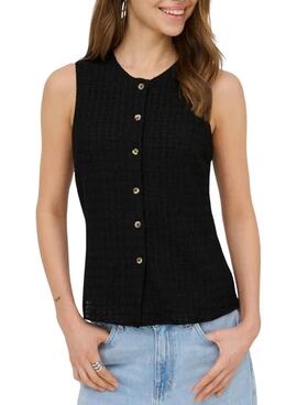 Gilet structuré noir Only Ilse pour femme