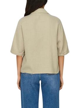 Chemise Only Thyra beige pour femme