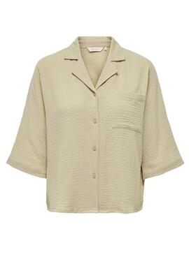 Chemise Only Thyra beige pour femme