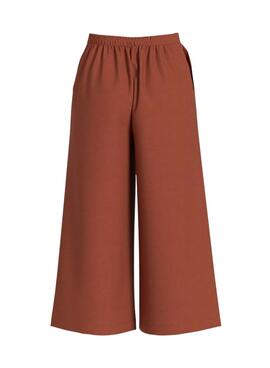 Pantalon coulotte Vila Prisilla terre cuite pour femme