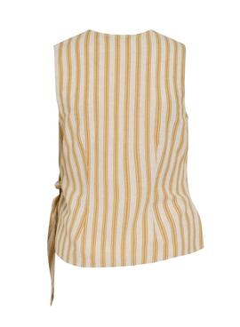 Haut Vila Prisilla à rayures jaunes pour femme
