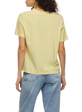 T-shirt Vila Sybil jaune pour femme