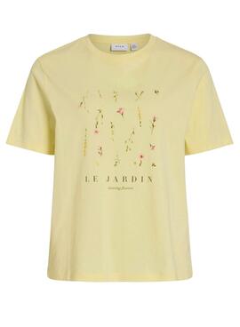 T-shirt Vila Sybil jaune pour femme
