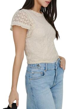 Top Only Étoile beige pour femme