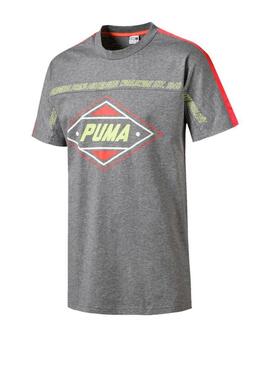 T-Shirt Puma LuXTG Gris pour Homme