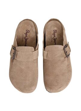 Sabots Pepe Jeans Corby beige pour homme