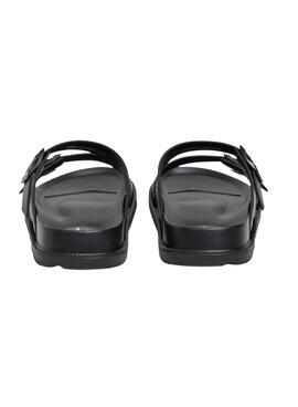 Sandales Pepe Jeans Ocean Brand noires pour homme