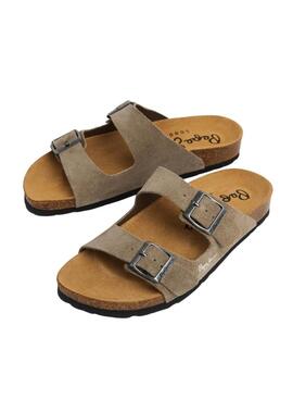 Sandales Pepe Jeans Oban beige pour homme