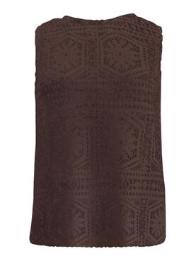 Haut Only Llian marron pour femme