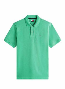Polo Tommy Jeans Essential vert pour homme