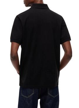 Polo Tommy Jeans Essential noir pour homme