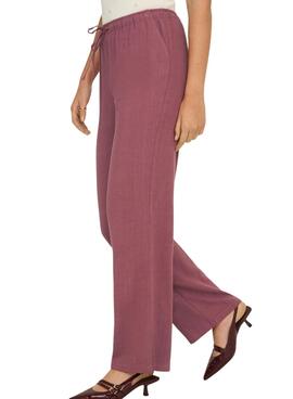 Pantalon Only Siesta rose pour femme