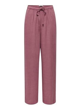Pantalon Only Siesta rose pour femme