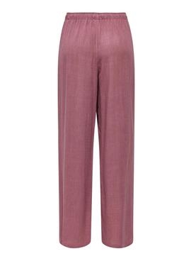 Pantalon Only Siesta rose pour femme