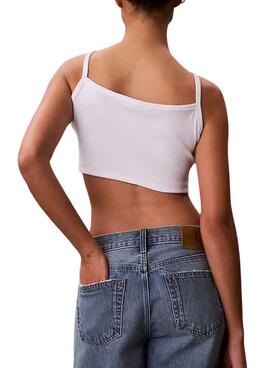 Haut court Calvin Klein Jeans Baby blanc pour femme