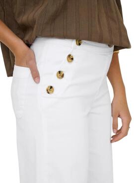 Pantalon en jean Only Madison blanc pour femme