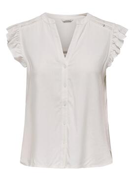 Blouse Only Rosella blanc pour femme