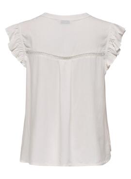 Blouse Only Rosella blanc pour femme