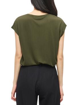 T-shirt Vila Vimodala verde pour femme