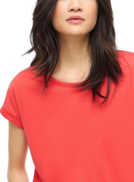 T-shirt Vila Vidreamers corail pour femme.