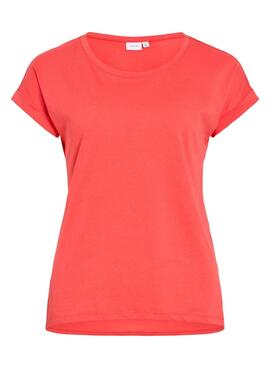 T-shirt Vila Vidreamers corail pour femme.