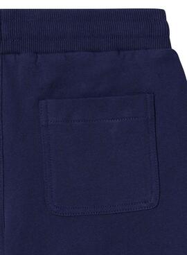 Short Pepe Jeans Michael bleu marine pour enfant.