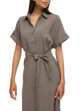 Robe verte Vila Vihula pour femme