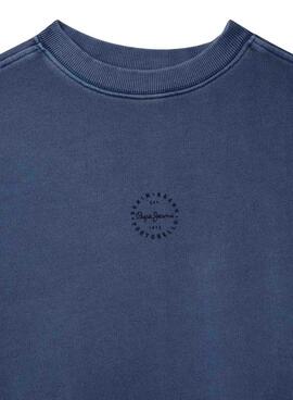 Sweatshirt Pepe Jeans William bleu indigo pour garçon