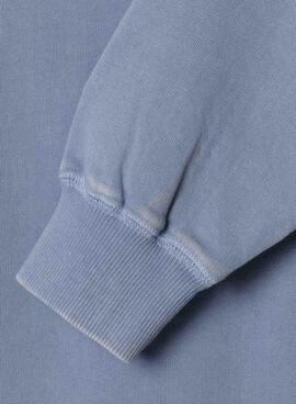 Sweat à capuche Pepe Jeans Ben bleu clair pour garçon.