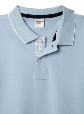 Polo Pepe Jeans Hayden bleu ciel pour garçon.