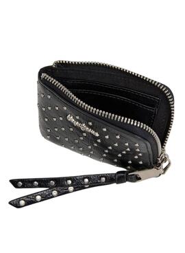 Portefeuille Pepe Jeans Dahlia noir pour femme.