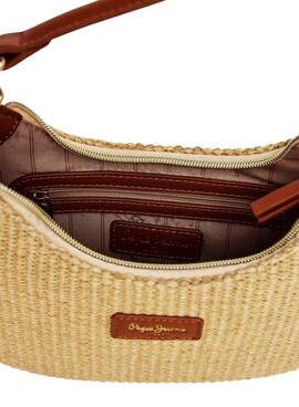 Sac à main Pepe Jeans Trish en rafia pour femme