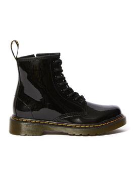 Bootss Dr Martens Junior 1460 Noir Vernis Enfantes