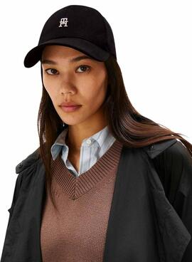 Casquette Tommy Hilfiger Elevated Chic noire pour femme