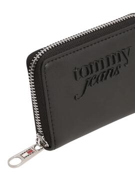 Portefeuille Tommy Jeans Must small noir pour femme.
