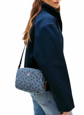 Sac Tommy Hilfiger Popette appareil photo bleu pour femme