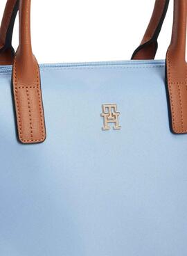 Sac à main Tommy Hilfiger Popette mini bleu pour femme