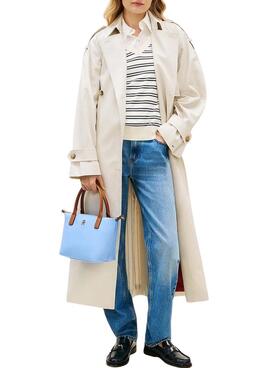 Sac à main Tommy Hilfiger Popette mini bleu pour femme
