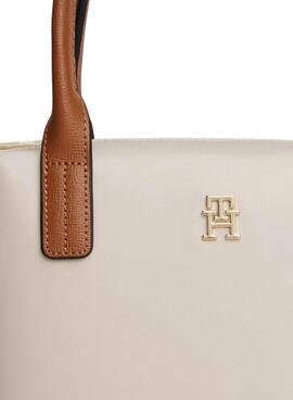 Sac Tommy Hilfiger Popette mini blanc cassé pour femme