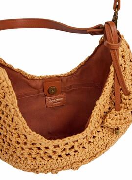 Sac à main Pepe Jeans Ziggy Balm en rafia pour femme