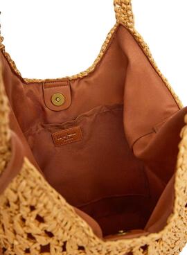 Sac Pepe Jeans Judith en rafia pour femme