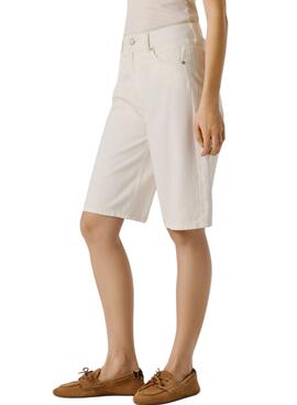 Bermudes Pepe Jeans Lexa blanc pour femme