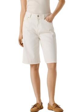Bermudes Pepe Jeans Lexa blanc pour femme