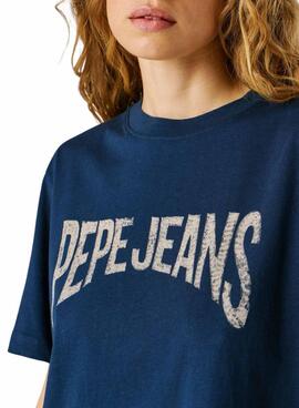 Maillot Pepe Jeans Maca bleu pour femme
