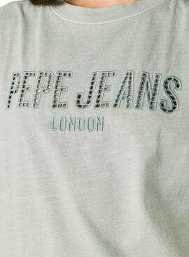 T-shirt Pepe Jeans Mirari vert pour femme