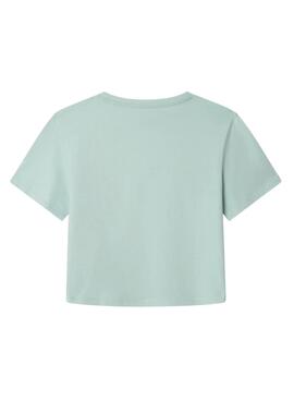 T-shirt Pepe Jeans Giana bleu turquoise pour fille